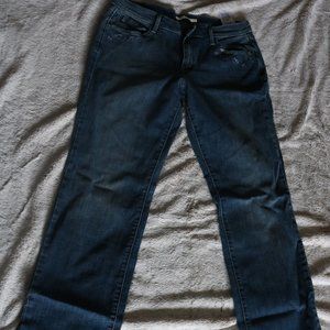 Levi 505 Straight Flower Embellished Jeans Sz 12